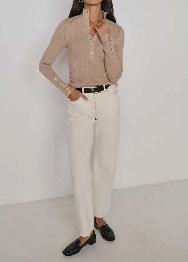Nation LTD Sheila Top | Heather Oatmeal