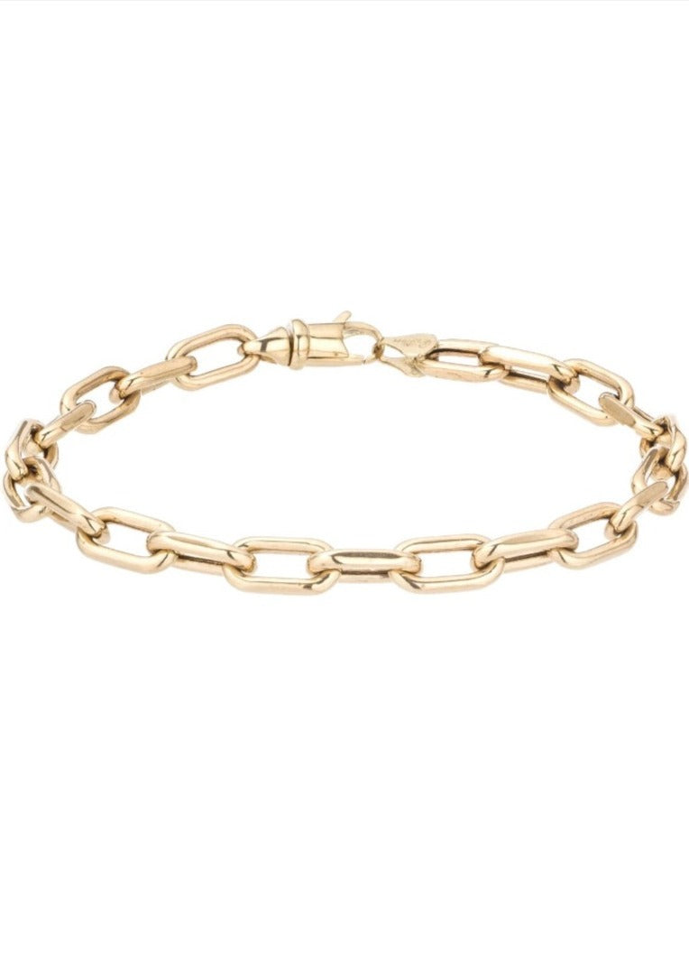 Adina Reyter 5.3mm Italian Chain Link Bracelet 14k Yellow Gold