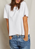 Demi French Terry T-Shirt White