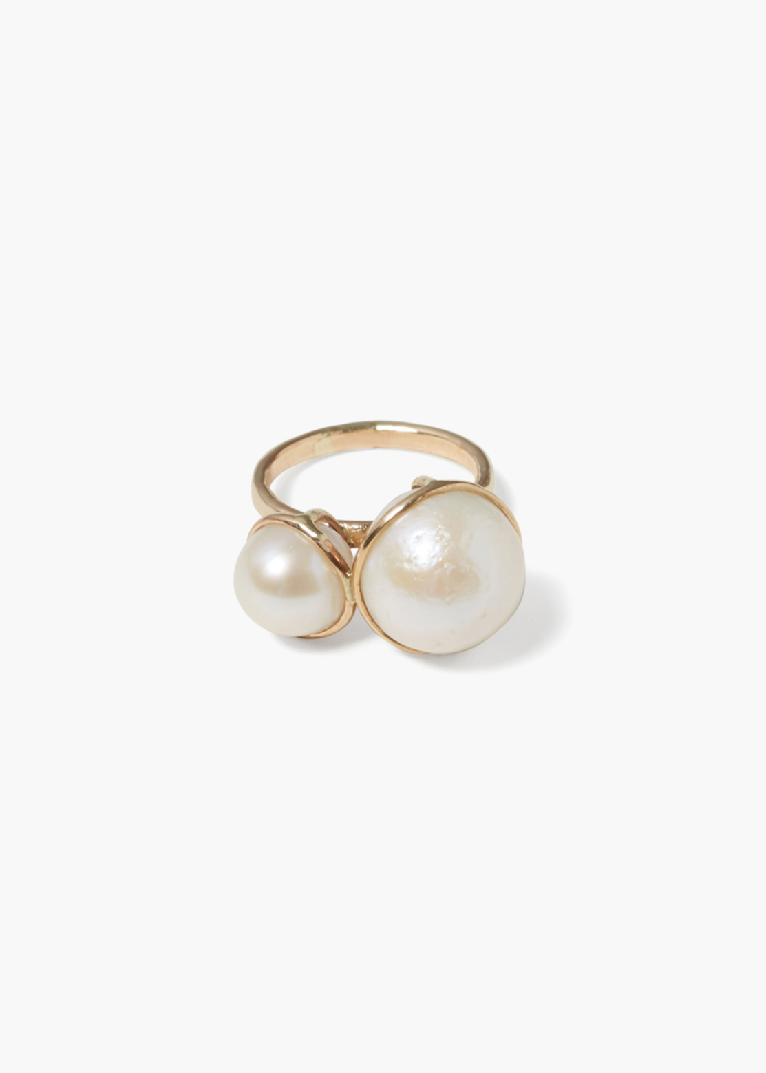 Chan Luu 14k Gold Phoebe Ring White Pearl