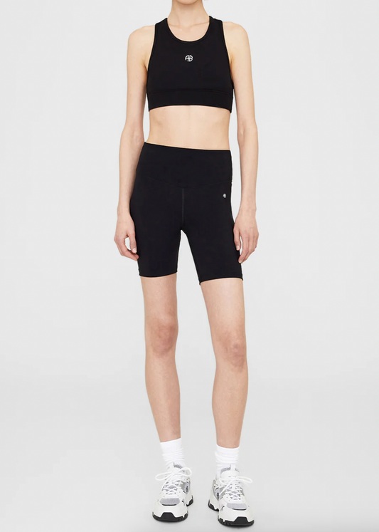 Anine Bing Blake Biker Short Black