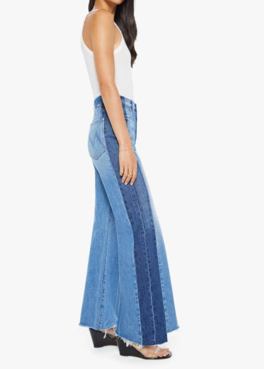 MOTHER The Tux Sidestepper Sneak Fray | Double Stacked