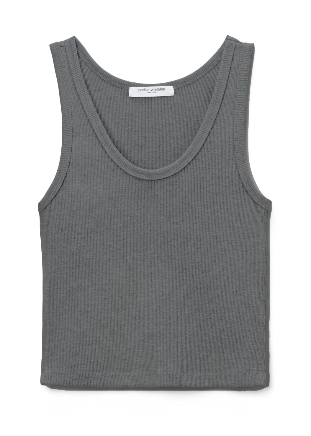 Perfect White Tee Blondie Tank Top | Dark Heather Grey