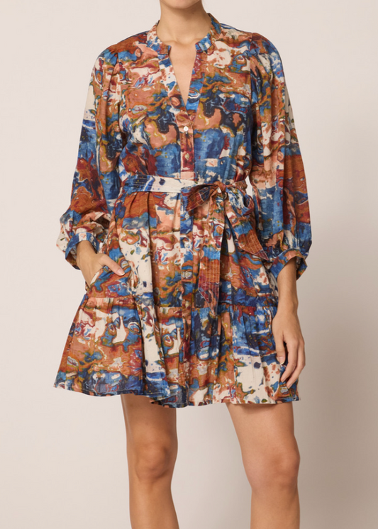 Cleobella Delilah Mini Dress | Murano Print