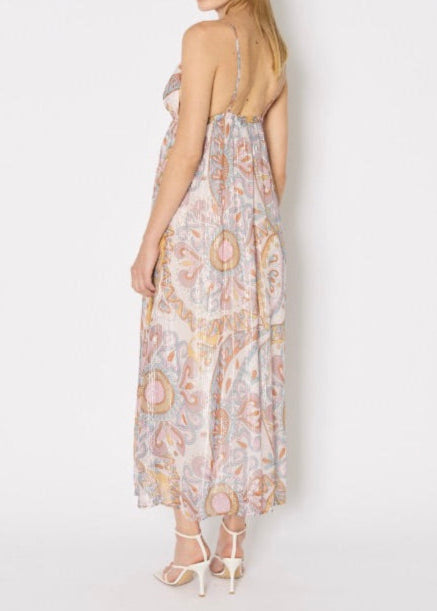 Berenice Robe Longue Imprimee Bretelles