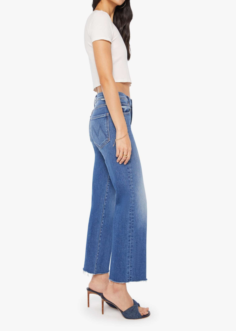 MOTHER The Mid Rise Rambler Zip Ankle Fray | Dugout Doobies
