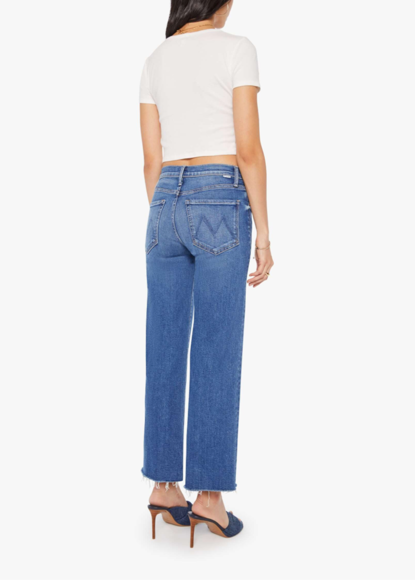 MOTHER The Mid Rise Rambler Zip Ankle Fray | Dugout Doobies