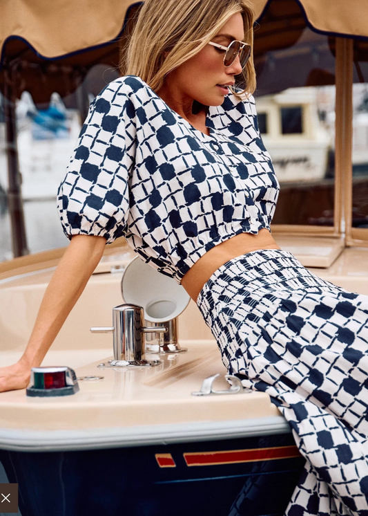 Cleobella Helena Top | San Marino Print