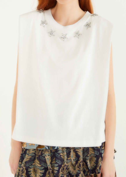 FARM Rio Sparkling Off-White T-Shirt