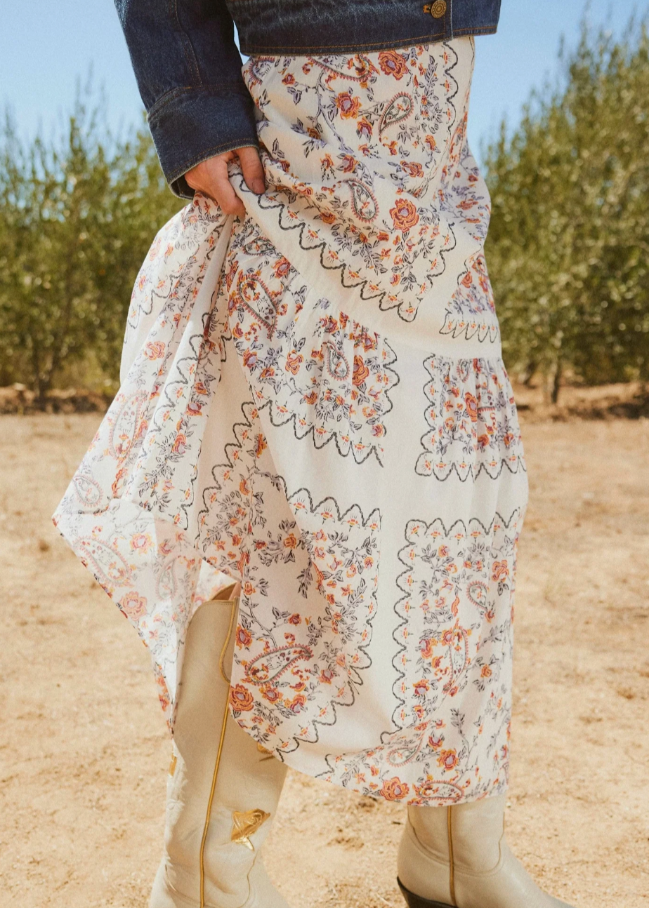 Cleobella Marjorie Ankle Skirt | La Ramos Print