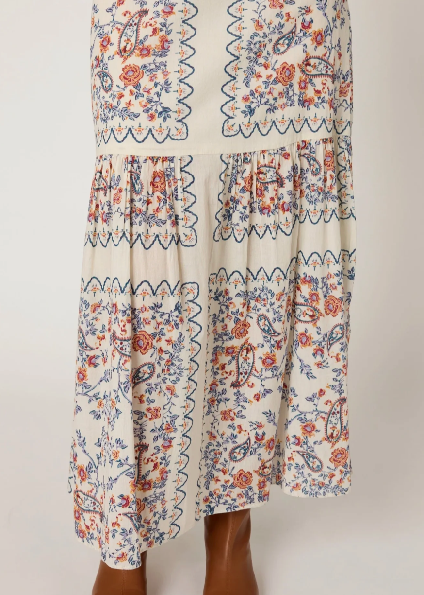 Cleobella Marjorie Ankle Skirt | La Ramos Print