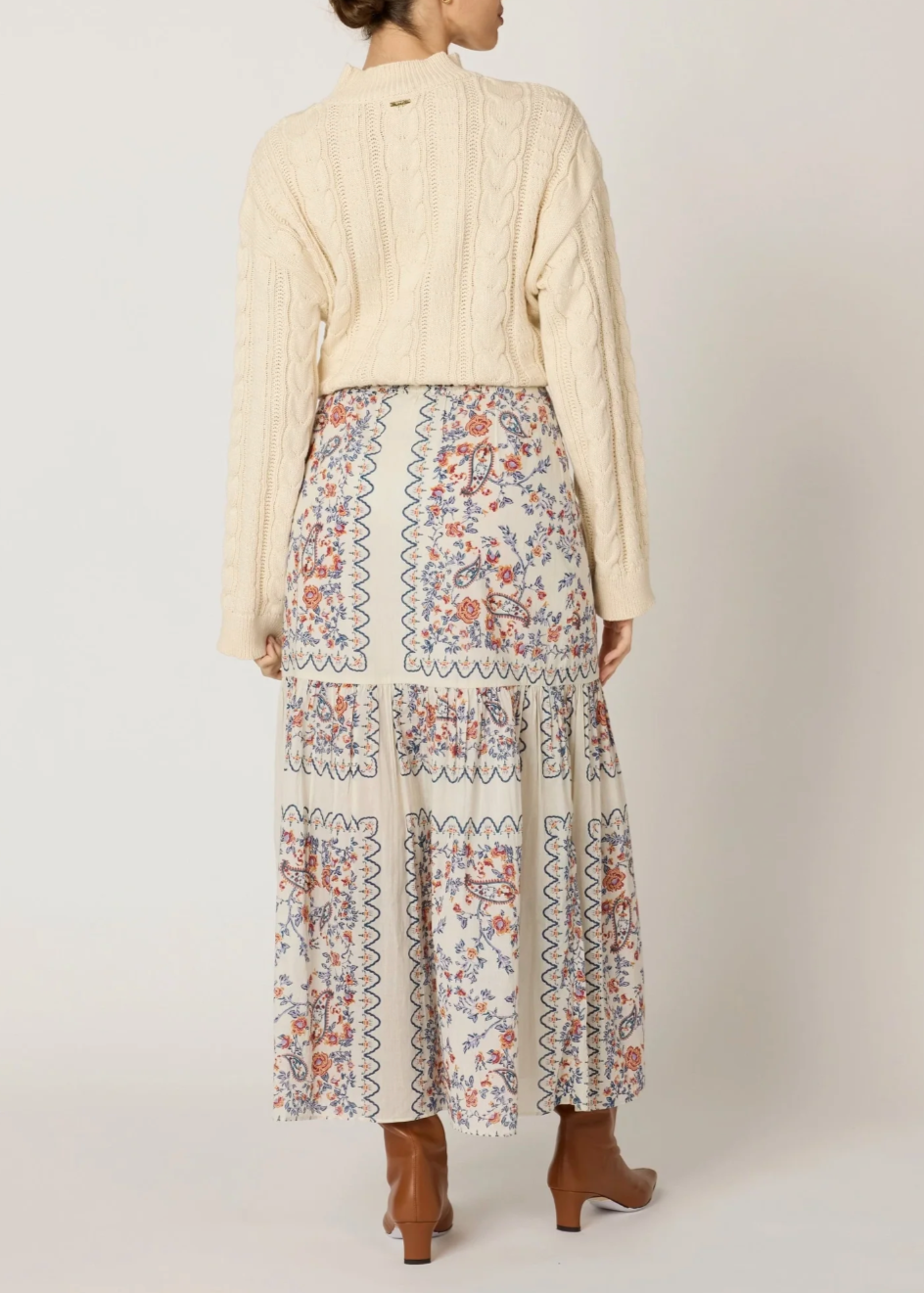 Cleobella Marjorie Ankle Skirt | La Ramos Print