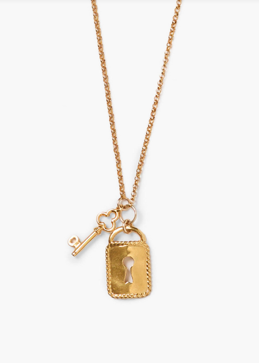 Chan Luu Lock + Key Charm Necklace