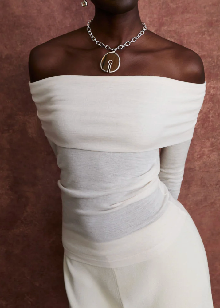 Chan Luu Padlock Necklace Brown Horn