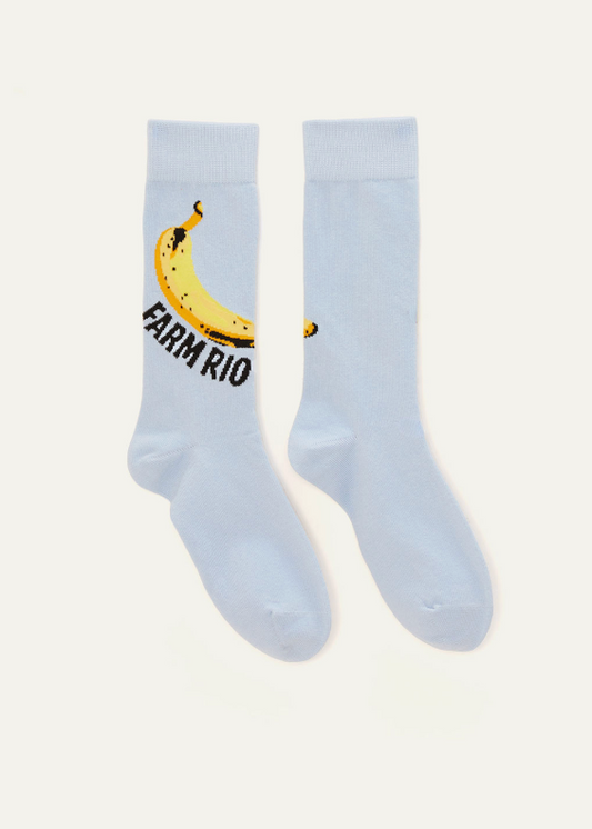 FARM Rio Knit Socks | Powder Banana