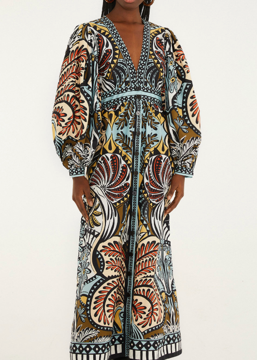FARM Rio Balamana Multicolor Maxi Dress