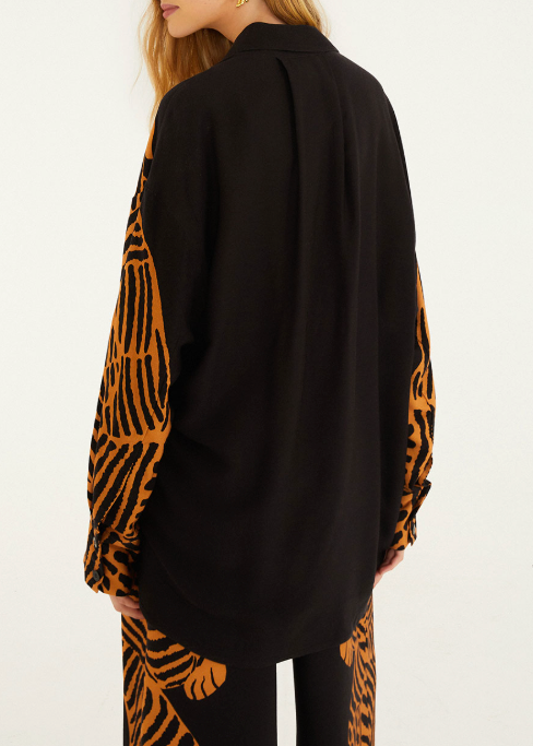 FARM Rio Black Tiger Long Sleeve Shirt