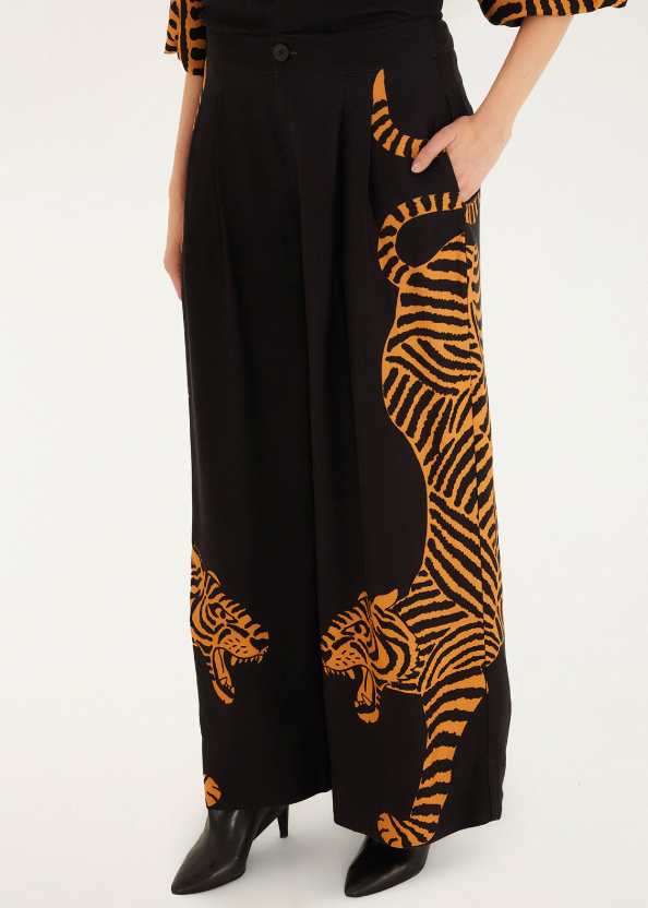 FARM Rio Black Tiger Pants