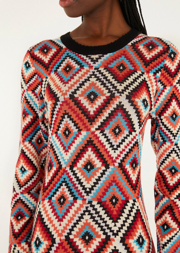 FARM Rio Pretti Knit Midi Dress