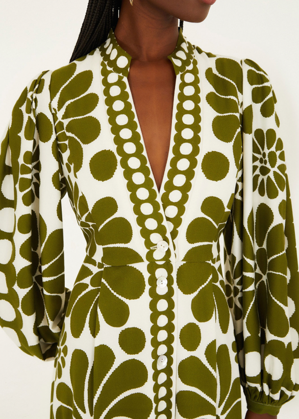 FARM Rio Palermo Green Maxi Dress