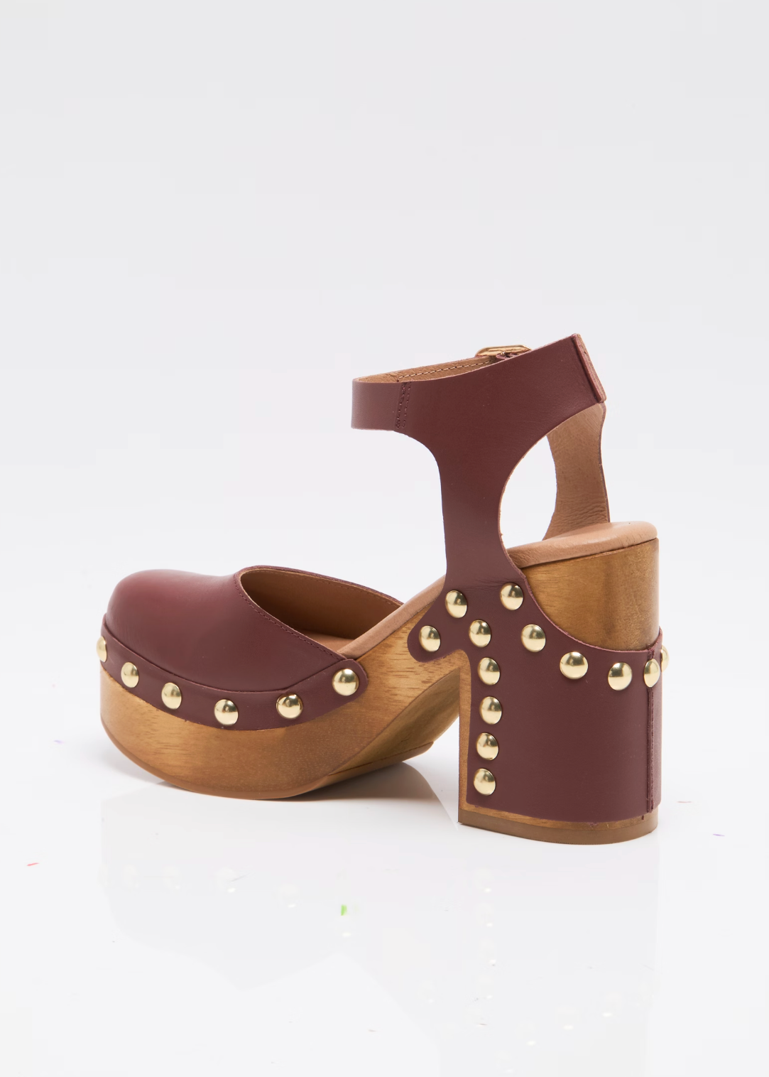 Free People Cecelia Studded Clog | Mahogany Amber