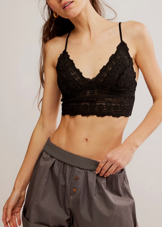 Free People Amina Bralette | Black