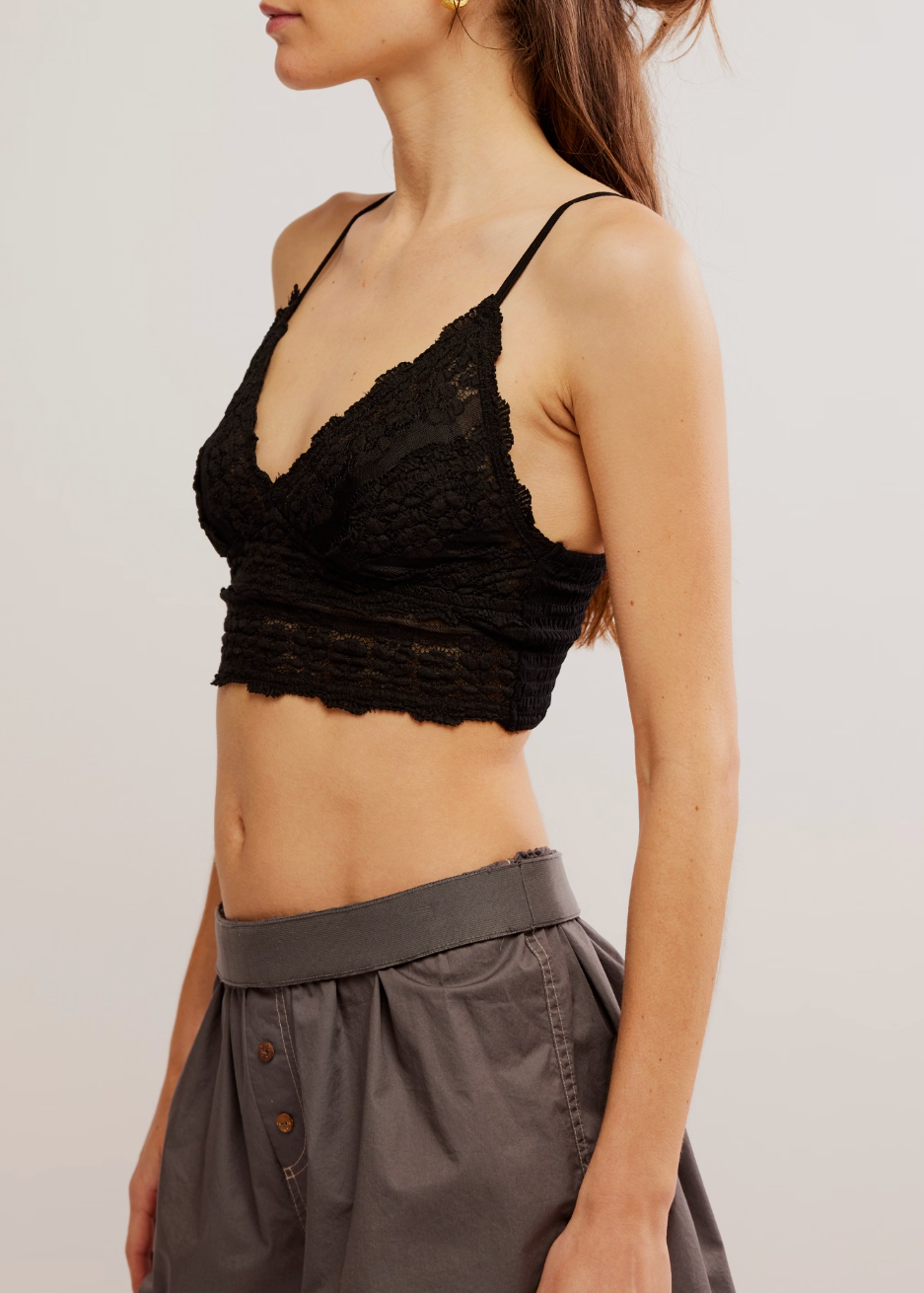 Free People Amina Bralette | Black