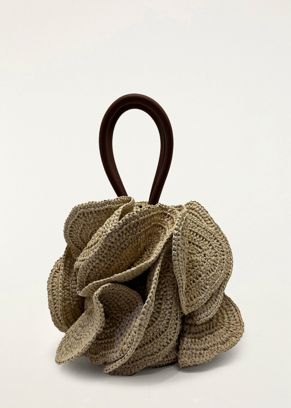 FARM Rio Flower Raffia Bag