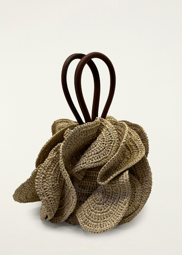 FARM Rio Flower Raffia Bag
