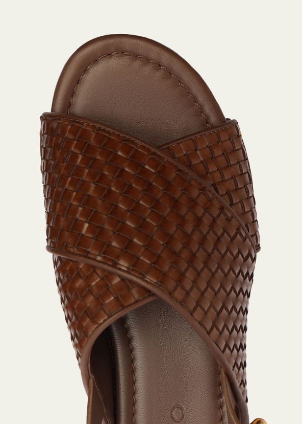 FARM Rio Women's Woven Platform Sandal | Walnut