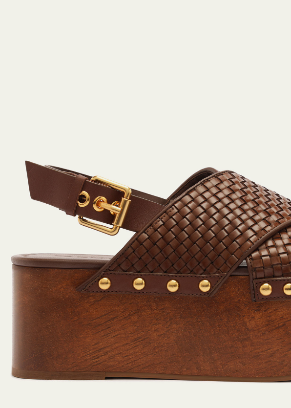 FARM Rio Women's Woven Platform Sandal | Walnut