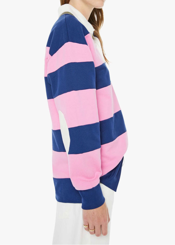 MOTHER The Piece Huddle | Estate Blue And Begonia Pink