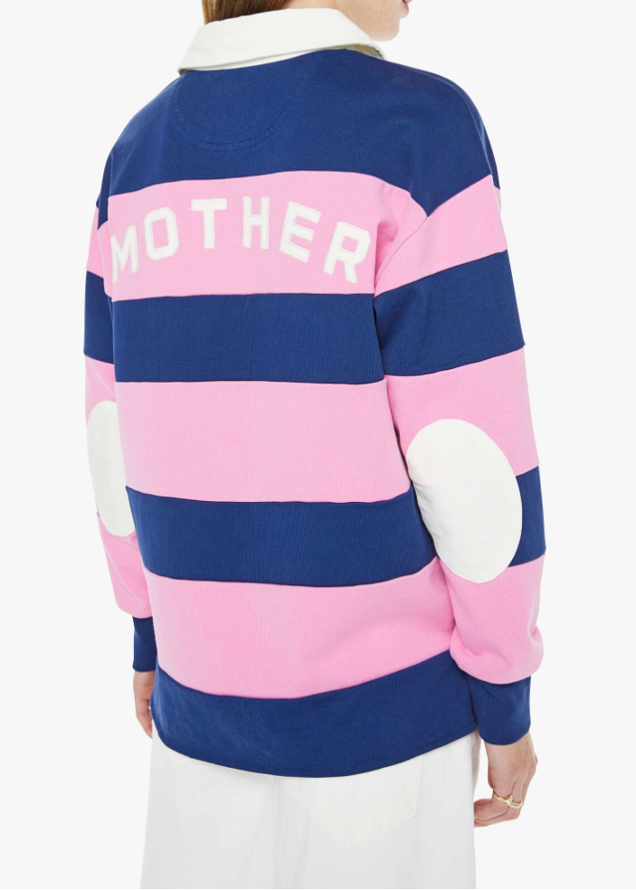 MOTHER The Piece Huddle | Estate Blue And Begonia Pink