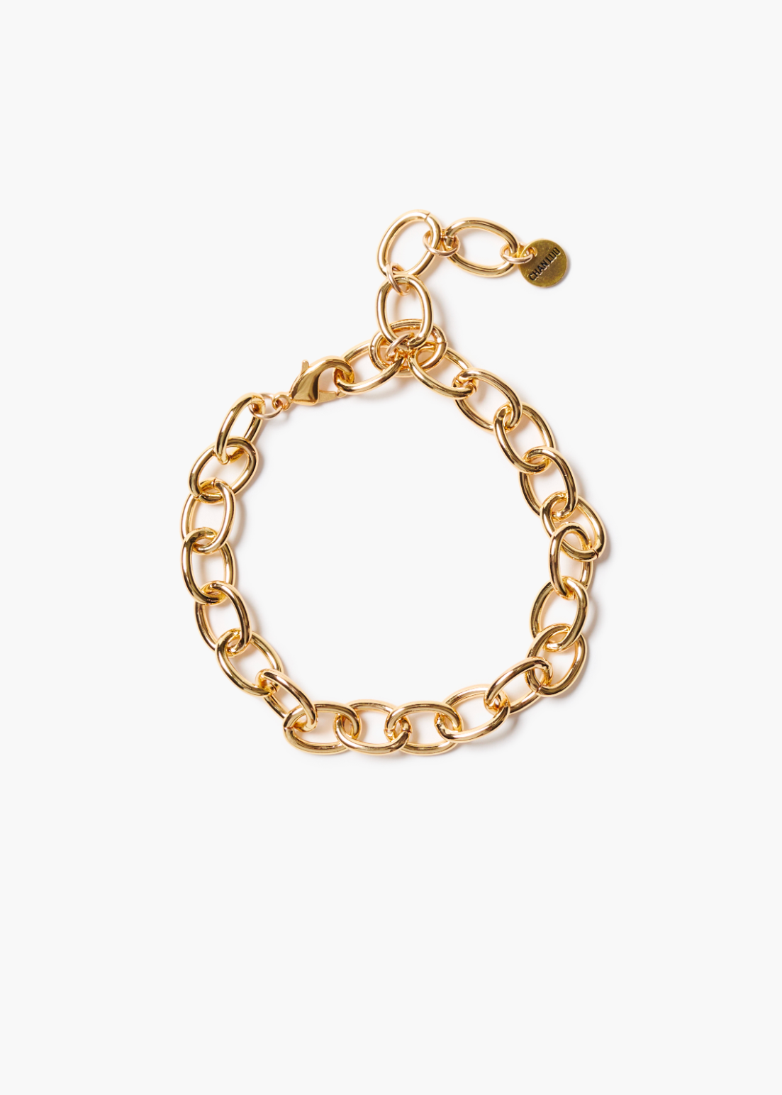 Chan Luu Gold Plated Brass Chain Link Anklet