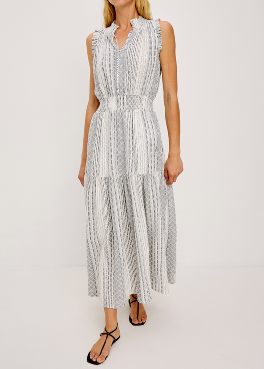 Rails Alessi Striped Eyelet Dress