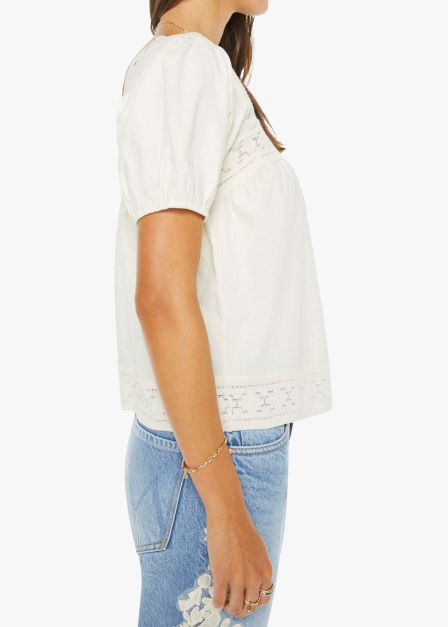 MOTHER The Memory Lane Puff Sleeve Top | Early Bird