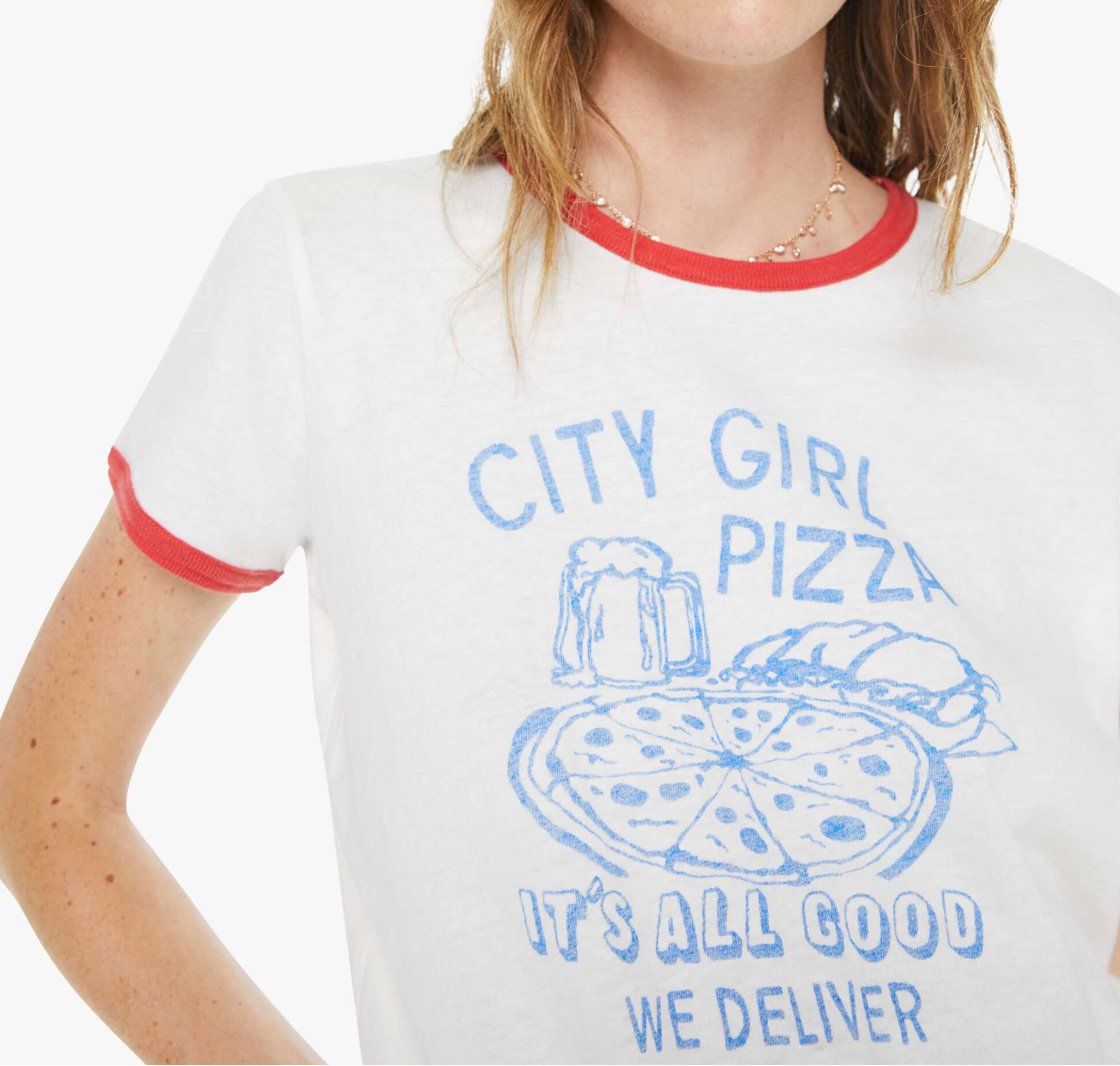 MOTHER The Lil Goodie Ringer | City Girl Pizza