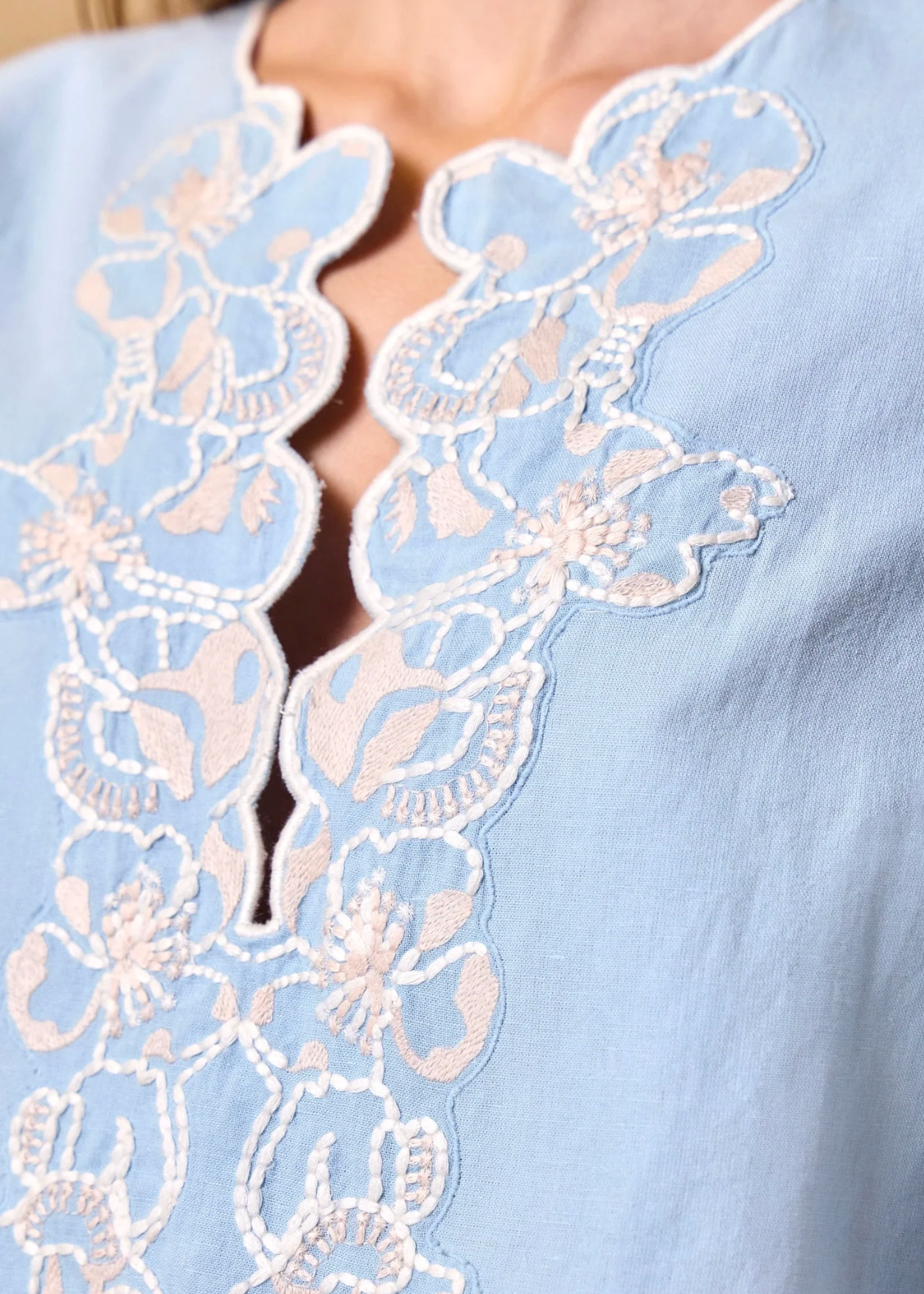 Cleobella Manon Blouse | Glacier Lake