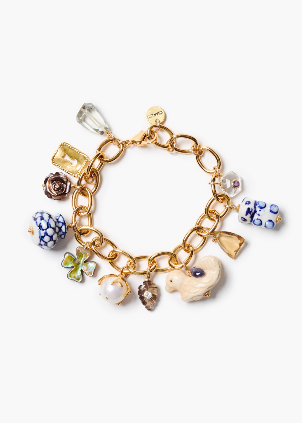 Chan Luu Delft Charm Bracelet Multi