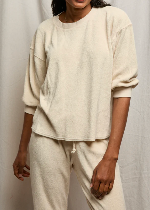 Perfect White Tee Roxy Loop Terry Sweatshirt | Sugar