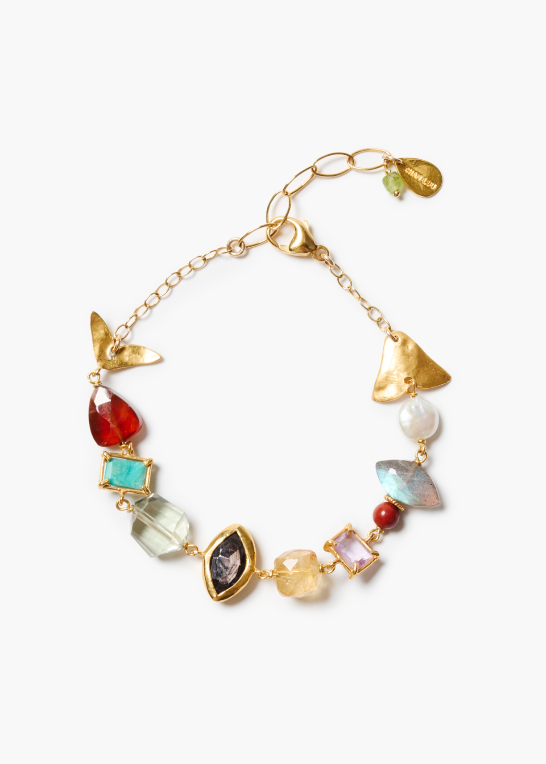 Chan Luu Multi Gemstone Charm Bracelet