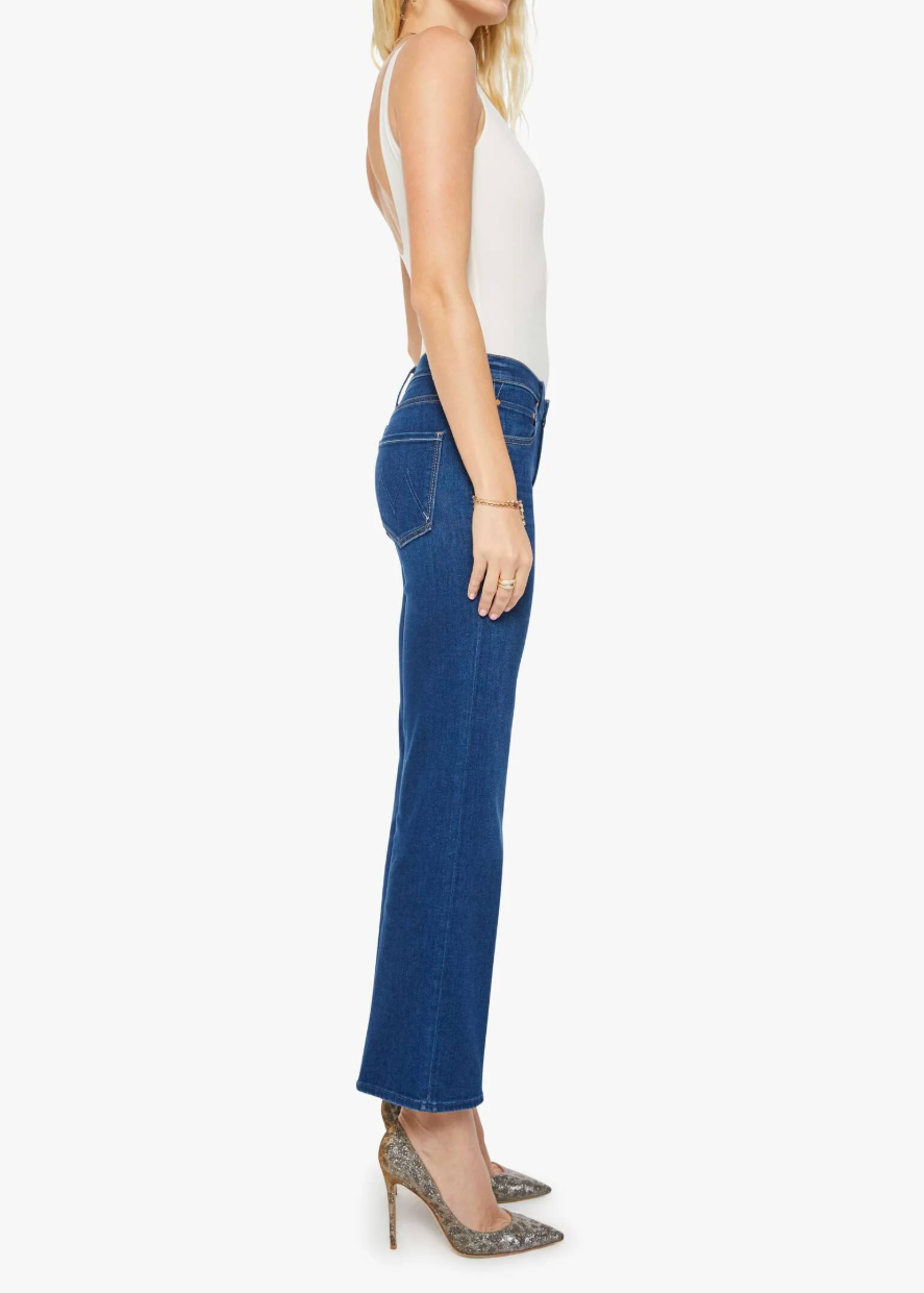 MOTHER The Mid Rise Rambler Zip Flood | Pinkies Up!