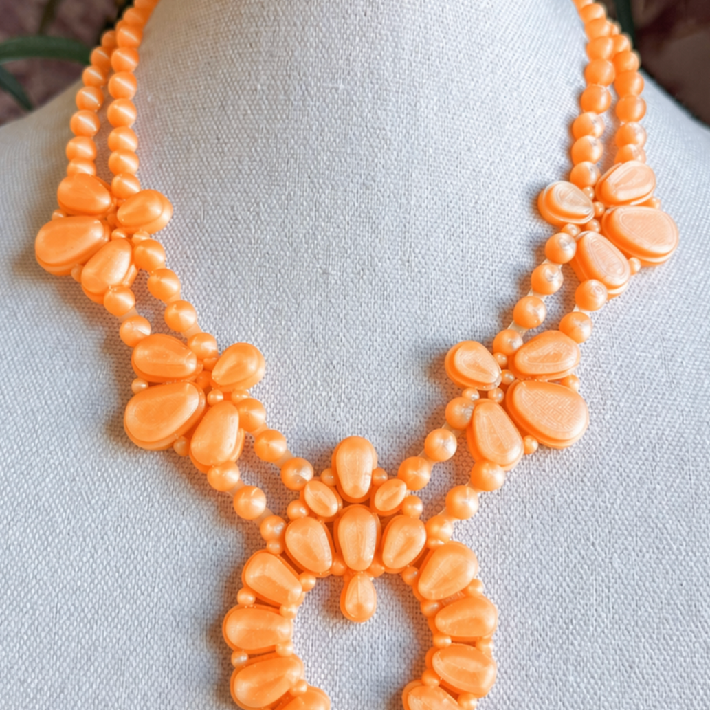 Rahya Night Bloom Necklace | Orange Citrus