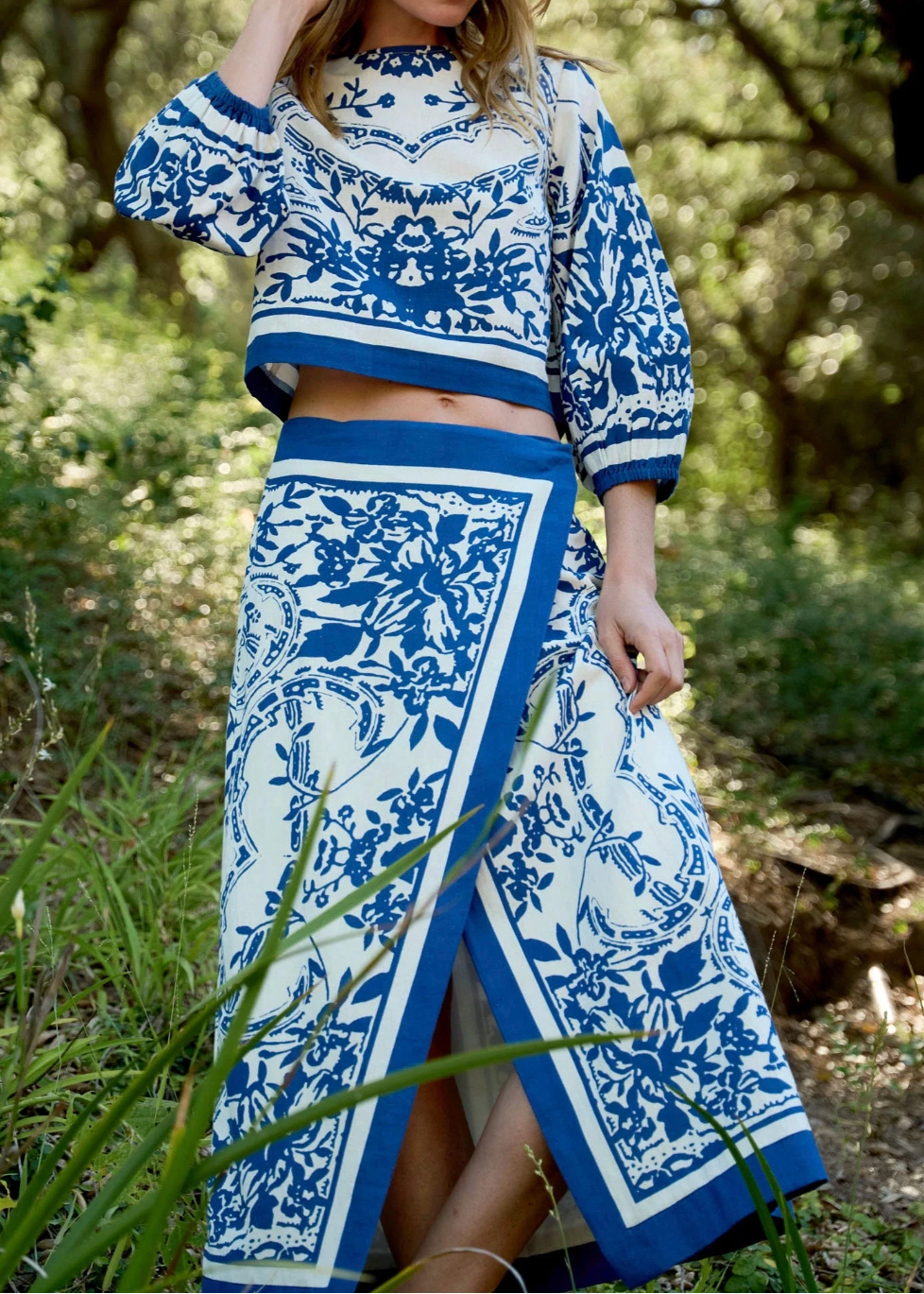 Cleobella Lihua Midi Skirt | Altesse Print
