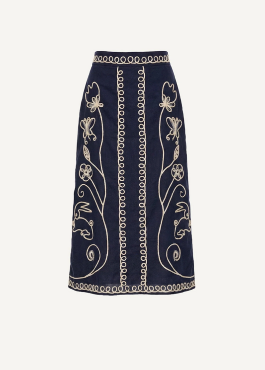Cleobella Sorina Midi Skirt | Black