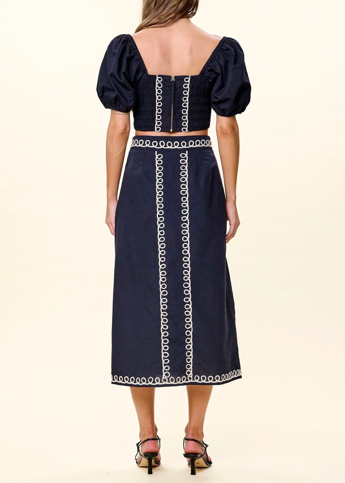 Cleobella Sorina Midi Skirt | Black