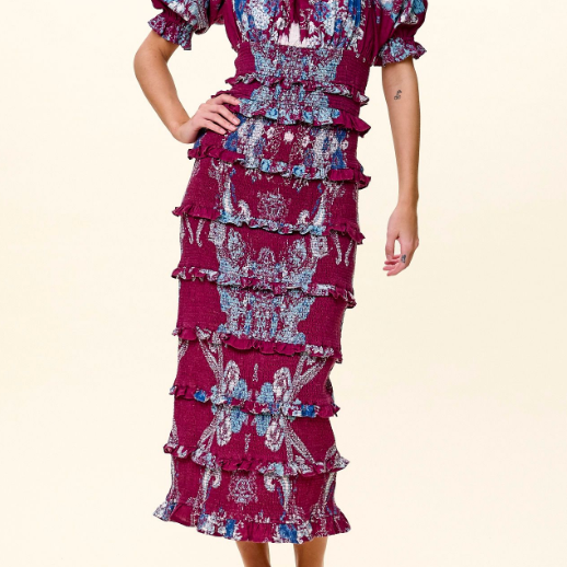 Cleobella Rocío Midi Skirt | Seraphine Print