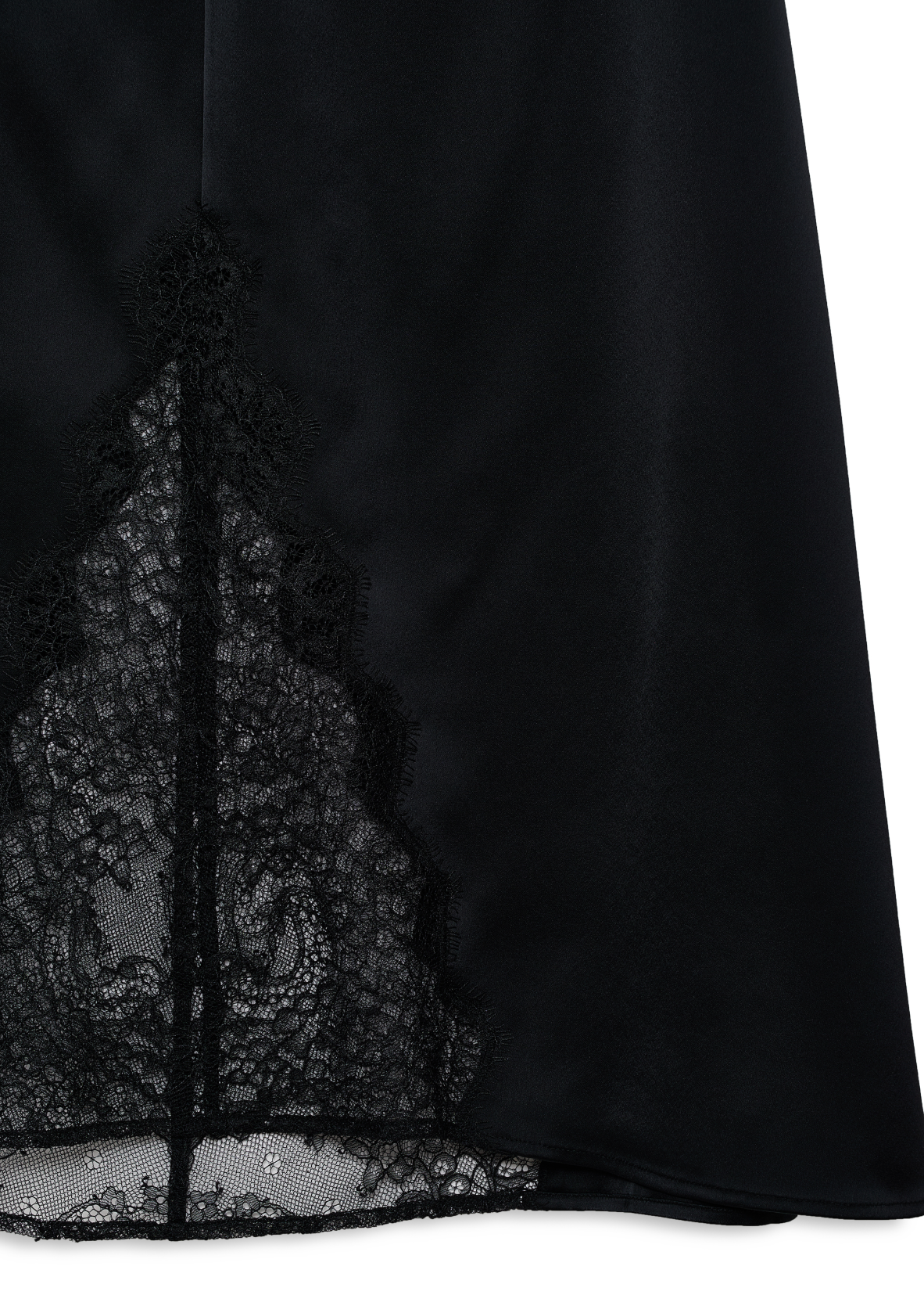 Anine Bing Malou Skirt | Black And Black Lace
