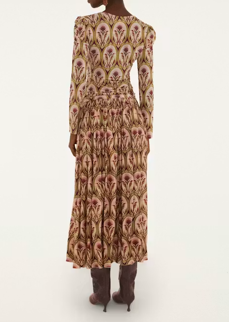 FARM Rio Garden Medal Multicolor Midi Skirt