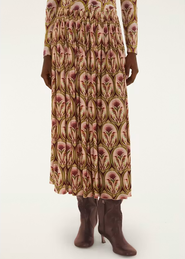 FARM Rio Garden Medal Multicolor Midi Skirt